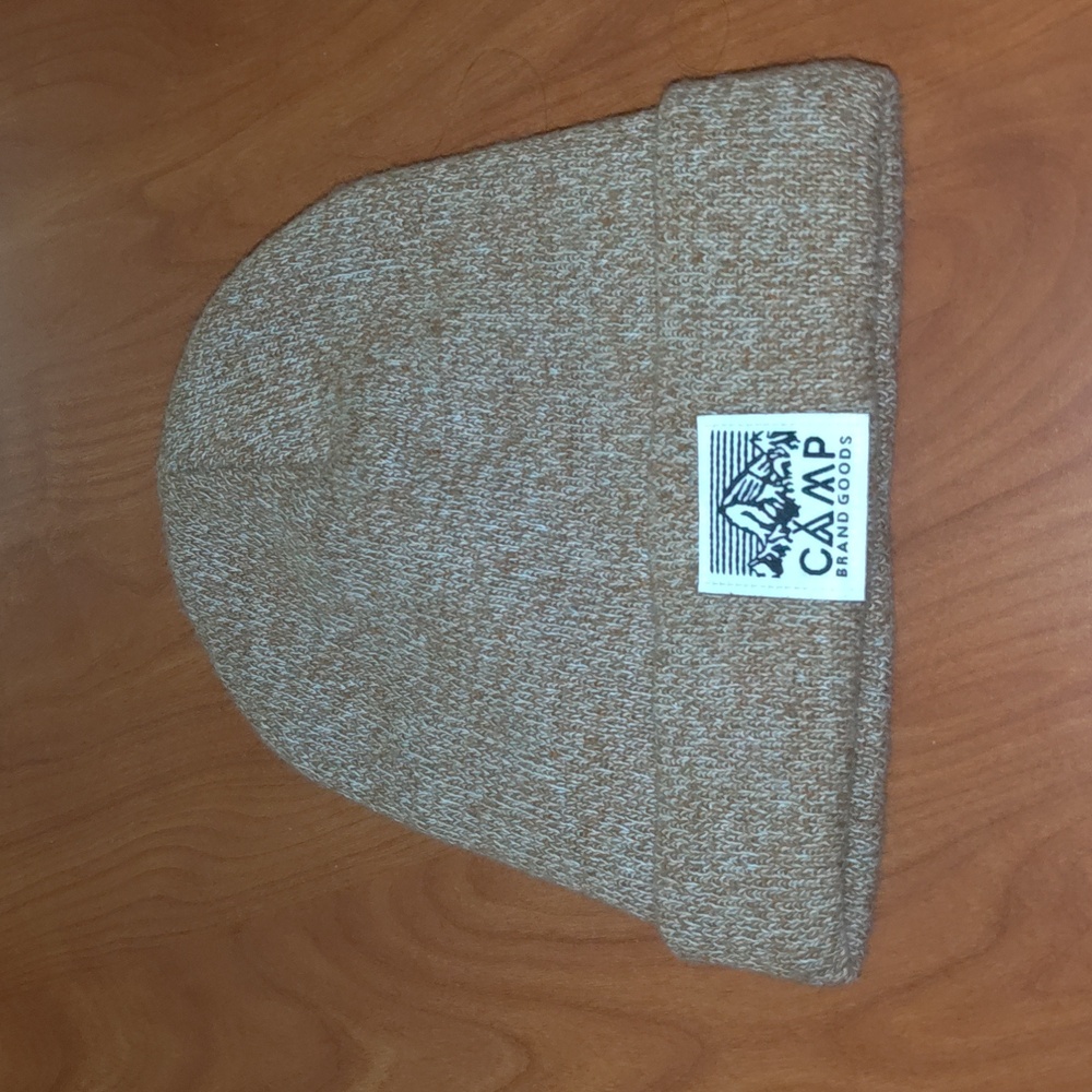 Camp Brand Goods Adult Cream Knit Cuffed Beanie